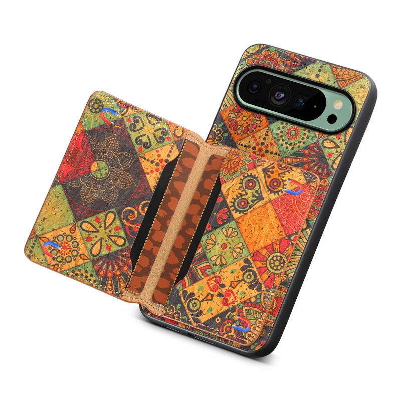 Cork Wooden PhoneCase For Google Series,With Glue Card Bag Can insert 3 to 5 Cards