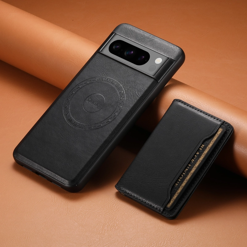 Leather magnetic card suitable for  Google series, with Glue Card Pocket (3-5 Card)
