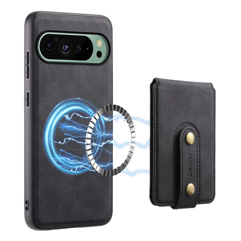2IN1 PU Leather PhoneCase anti slip bracket For Google Series,With Magnetic Card Bag Can insert 3 to 5 Cards