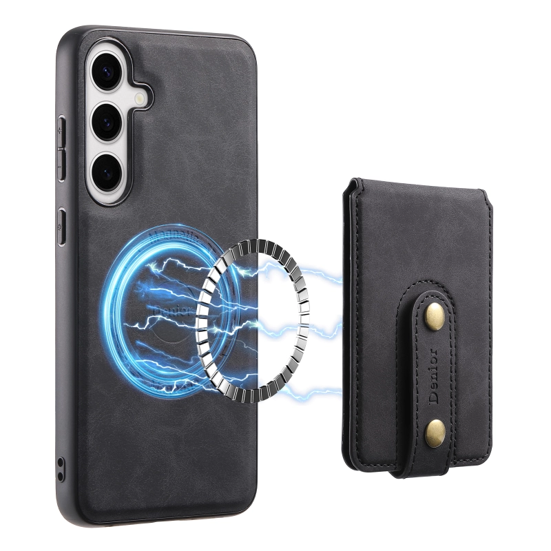 2IN1 PU Leather PhoneCase anti slip bracket For  Samsung S Series,With Magnetic Card Bag Can insert 3 to 5 Cards
