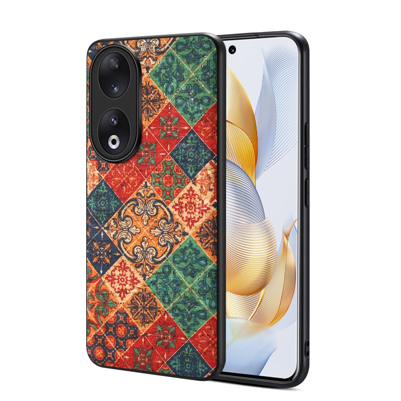 Cork Wooden Flower language PhoneCase For HUAWEI Honor Series