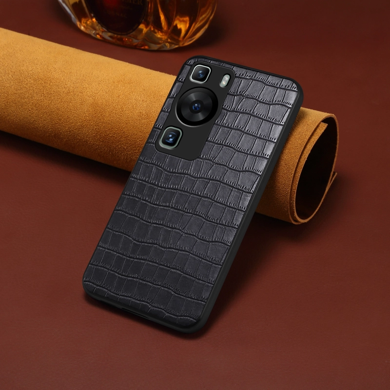 Imitation leather crocodile pattern phone case suitable for HUAWEI P series