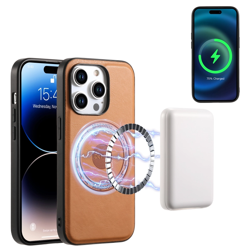 Leather phone case suitable for iPhone 16 series