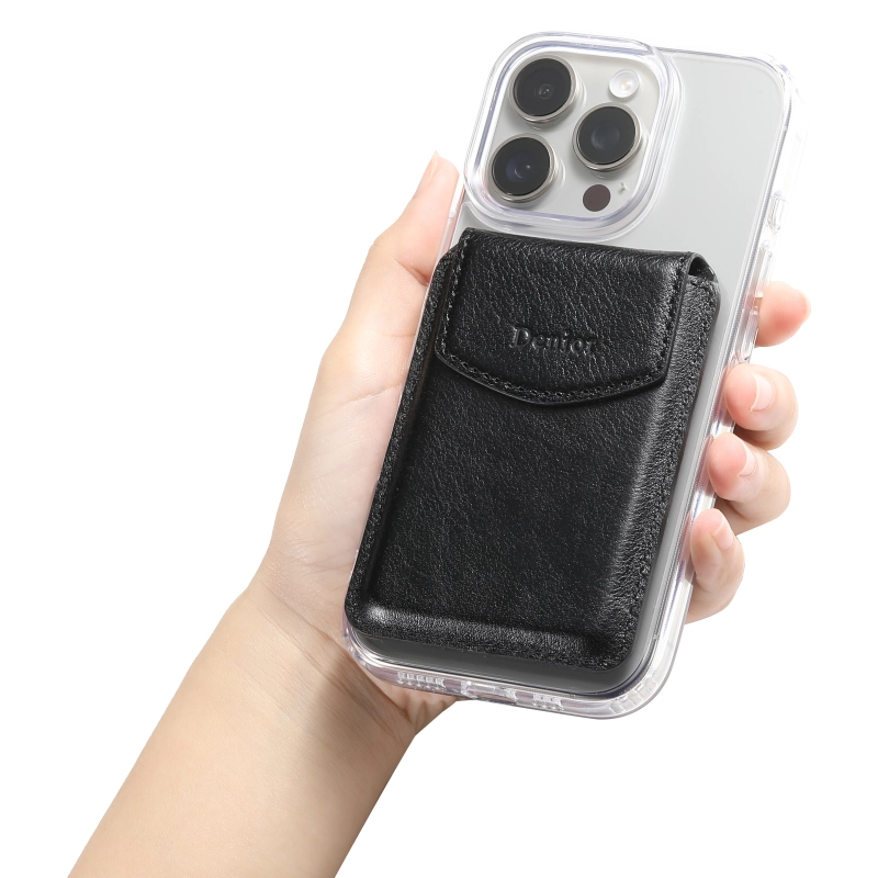 Ltalian Genuine Leather Magnetic Card Holder