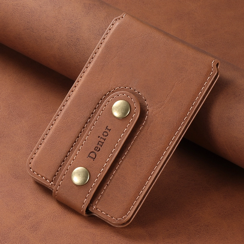 NK-type Card Bag Retro Pattern Magnetic Card Holder