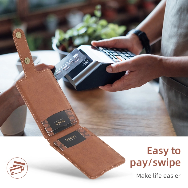 NK-type Card Bag Retro Pattern Magnetic Card Holder
