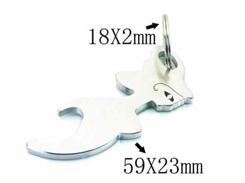Stainless Steel Jewelry Wholesale - Stainless Steel Keychain - HY64P0803MC