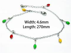 Stainless Steel Jewelry Wholesale - Stainless Steel Anklets - HY70B0502LA