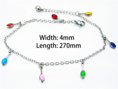 Stainless Steel Jewelry Wholesale - Stainless Steel Anklets - HY70B0501LZ