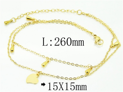 Stainless Steel Jewelry Wholesale - Stainless Steel Anklets - HY59B0774MLZ