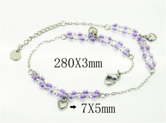 Stainless Steel Jewelry Wholesale - Stainless Steel Anklets - HY54B0504MLX