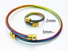Stainless Steel Jewelry Wholesale - Stainless Steel Bangles - HY38S0164HIR