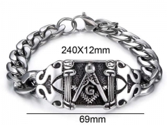 Stainless Steel Jewelry Wholesale - Stainless Steel Bracelets - HY002B048