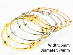 Stainless Steel Jewelry Wholesale - Stainless Steel Bangles - HY58B0118HJX