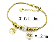 Stainless Steel Jewelry Wholesale - Stainless Steel Bangles - HY24B0004HMB