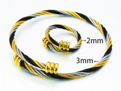 Stainless Steel Jewelry Wholesale - Stainless Steel Bangles - HY38S0141HLT