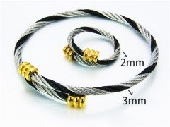 Stainless Steel Jewelry Wholesale - Stainless Steel Bangles - HY38S0140HIE