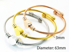 Stainless Steel Jewelry Wholesale - Stainless Steel Bangles - HY58B0285IHB