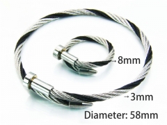 Stainless Steel Jewelry Wholesale - Stainless Steel Bangles - HY38S0200HJB