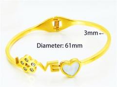 Stainless Steel Jewelry Wholesale - Stainless Steel Bangles - HY93B0167HMB
