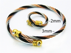 Stainless Steel Jewelry Wholesale - Stainless Steel Bangles - HY38S0172HLR