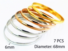 Stainless Steel Jewelry Wholesale - Stainless Steel Bangles - HY58B0313PF