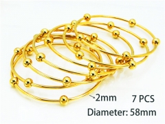 Stainless Steel Jewelry Wholesale - Stainless Steel Bangles - HY58B0302HLQ