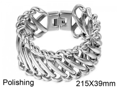 Stainless Steel Jewelry Wholesale - Stainless Steel Bracelets - HY0011B101