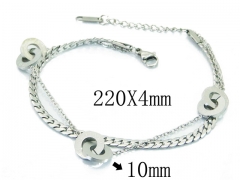Stainless Steel Jewelry Wholesale - Stainless Steel Bracelets - HY25B0259HKV