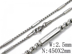 Stainless Steel Jewelry Wholesale - Stainless Steel Chains - HY40N0497K0