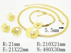 Stainless Steel Jewelry Wholesale - Stainless Steel Jewelry Sets - HY50S0606JDD