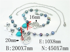 Stainless Steel Jewelry Wholesale - Stainless Steel Jewelry Sets - HY21S0262JHX