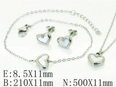 Stainless Steel Jewelry Wholesale - Stainless Steel Jewelry Sets - HY59S2264HSS