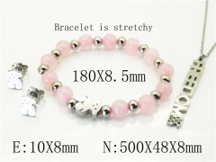 Stainless Steel Jewelry Wholesale - Stainless Steel Jewelry Sets - HY21S0405JHT