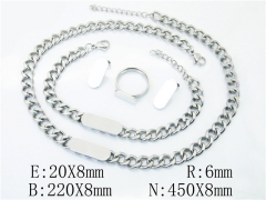 Stainless Steel Jewelry Wholesale - Stainless Steel Jewelry Sets - HY50S0034IOY