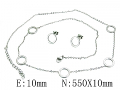 Stainless Steel Jewelry Wholesale - Stainless Steel Jewelry Sets - HY59S2871PW