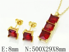 Stainless Steel Jewelry Wholesale - Stainless Steel Jewelry Sets - HY59S0112HIC