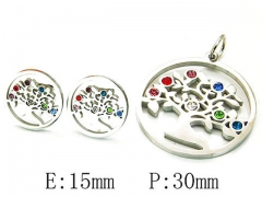 Stainless Steel Jewelry Wholesale - Stainless Steel Jewelry Sets - HY25S0509HJD