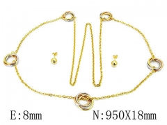 Stainless Steel Jewelry Wholesale - Stainless Steel Jewelry Sets - HY59S1251HMF