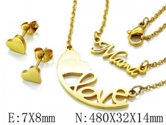 Stainless Steel Jewelry Wholesale - Stainless Steel Jewelry Sets - HY54S0374PLA