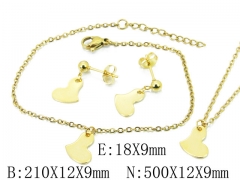 Stainless Steel Jewelry Wholesale - Stainless Steel Jewelry Sets - HY59B1681MB