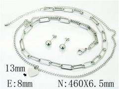 Stainless Steel Jewelry Wholesale - Stainless Steel Jewelry Sets - HY59S2209HJB