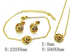 Stainless Steel Jewelry Wholesale - Stainless Steel Jewelry Sets - HY59S2751PA