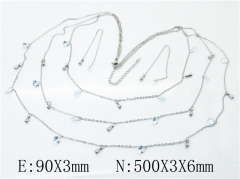 Stainless Steel Jewelry Wholesale - Stainless Steel Jewelry Sets - HY59S1758HPS