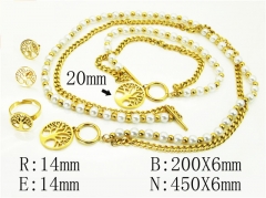 Stainless Steel Jewelry Wholesale - Stainless Steel Jewelry Sets - HY50S0297JCC