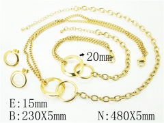 Stainless Steel Jewelry Wholesale - Stainless Steel Jewelry Sets - HY59S2281HOC