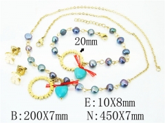 Stainless Steel Jewelry Wholesale - Stainless Steel Jewelry Sets - HY21S0267JJW