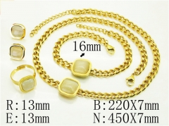 Stainless Steel Jewelry Wholesale - Stainless Steel Jewelry Sets - HY50S0311JAS