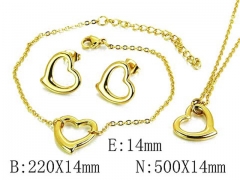 Stainless Steel Jewelry Wholesale - Stainless Steel Jewelry Sets - HY59S2746PE