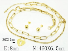 Stainless Steel Jewelry Wholesale - Stainless Steel Jewelry Sets - HY59S2235HLA
